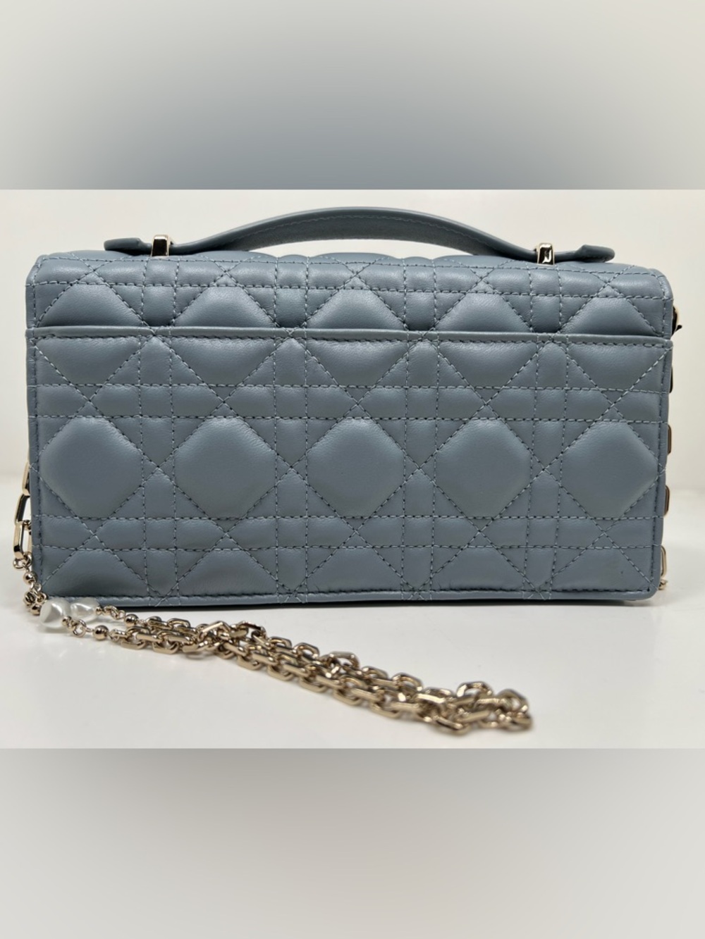 My Dior Mini Bag Cloud Blue Cannage Lambskin - Picture 5 of 15